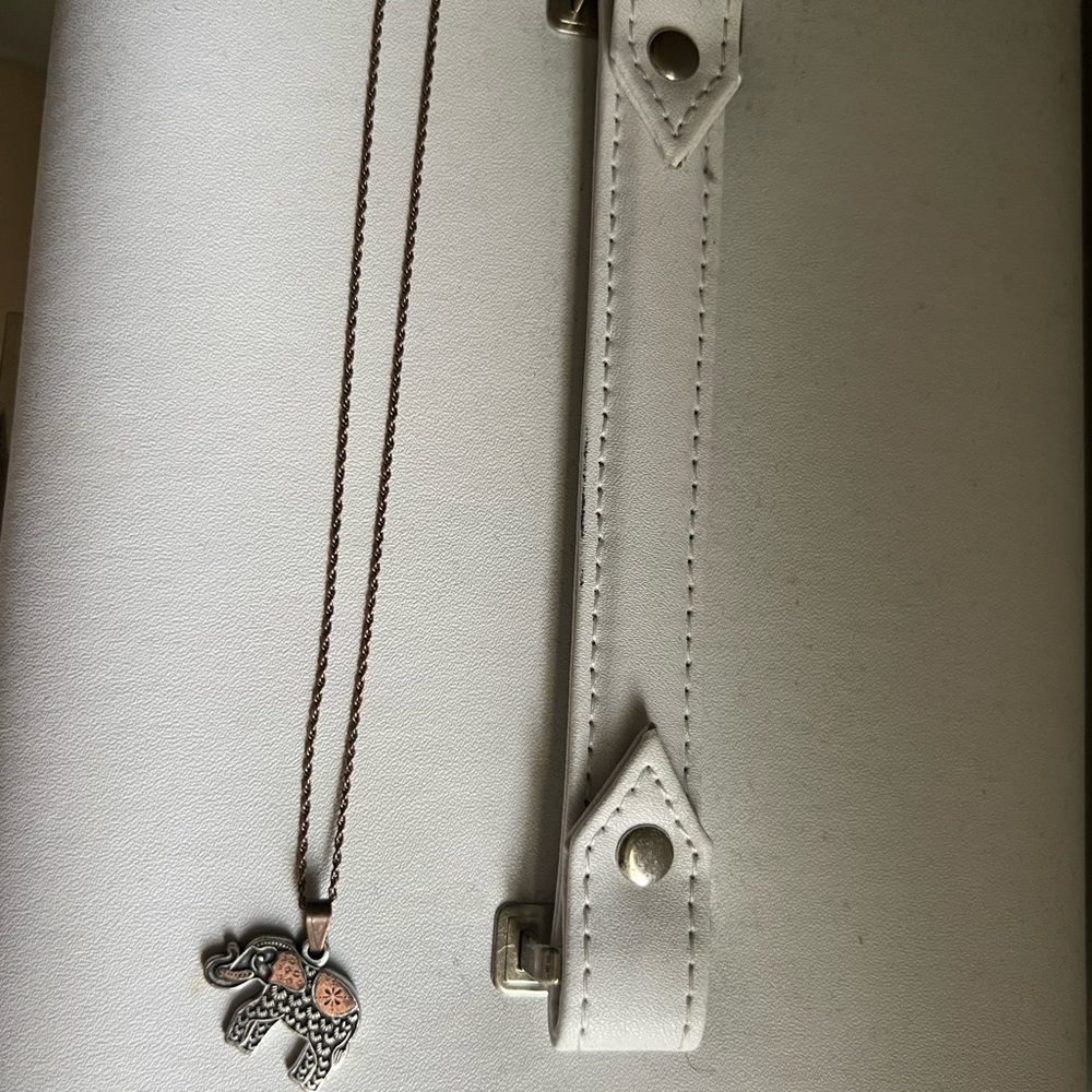 Alex and Ani elephant necklace